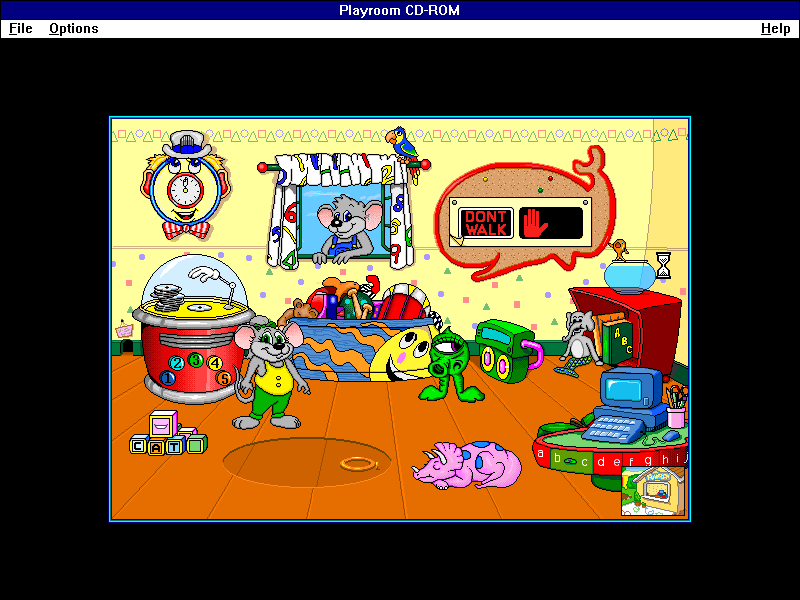 Illustration for article titled Broderbund's The Playroom CD-ROM